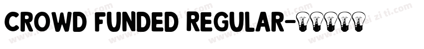 Crowd Funded Regular字体转换